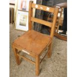 BEECHWOOD FRAMED BAR BACK CHILD'S CHAIR