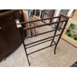 EDWARDIAN MAHOGANY TOWEL RAIL