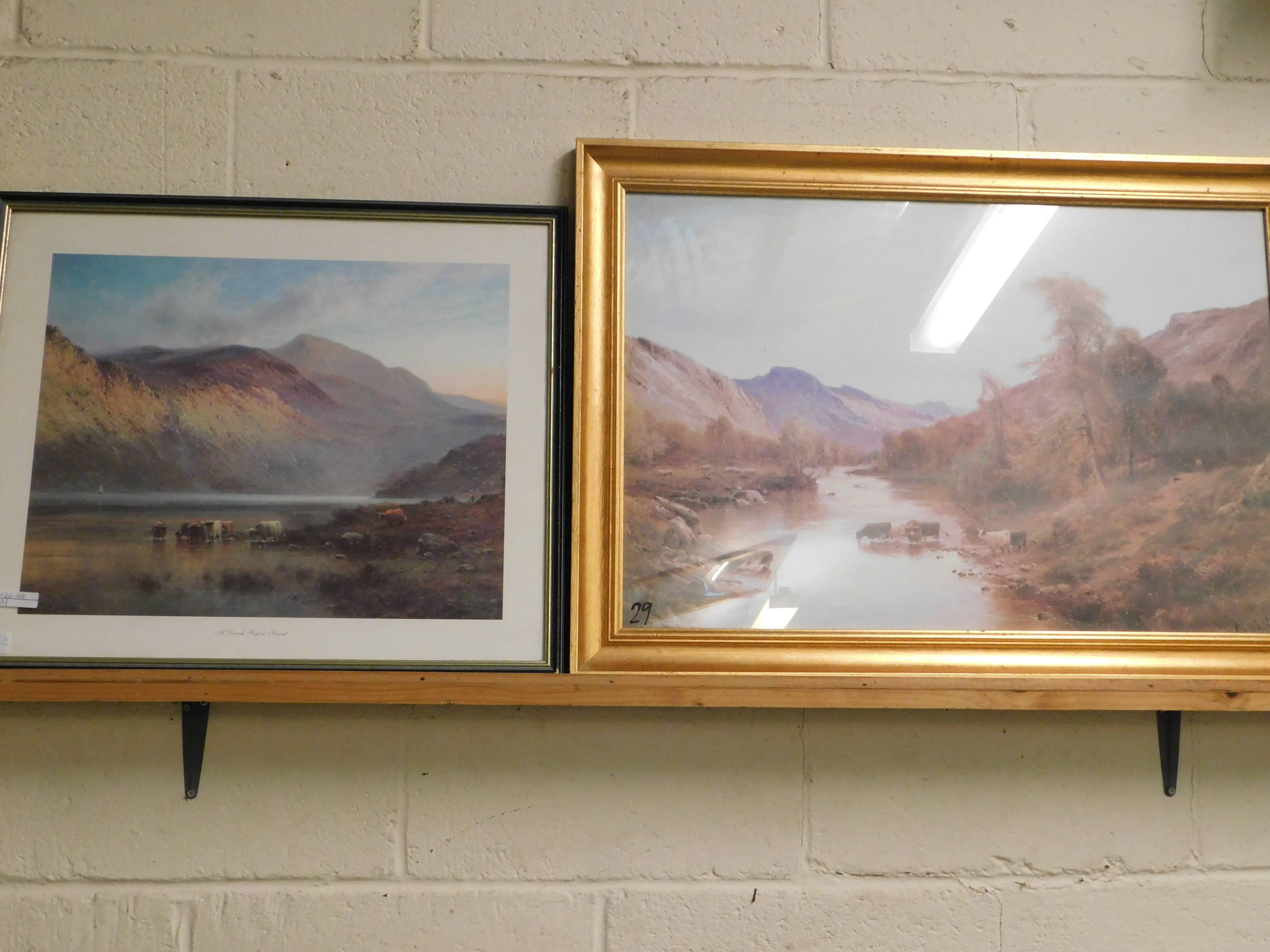 TWO FRAMED ALFRED DE BREANSKI PRINTS (2)