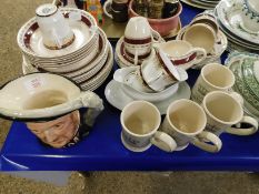 MIXED LOT INCLUDING A ROYAL DOULTON HENRY VIII JUG, ROYAL GRAFTON MAJESTIC PART TEA WARES ETC