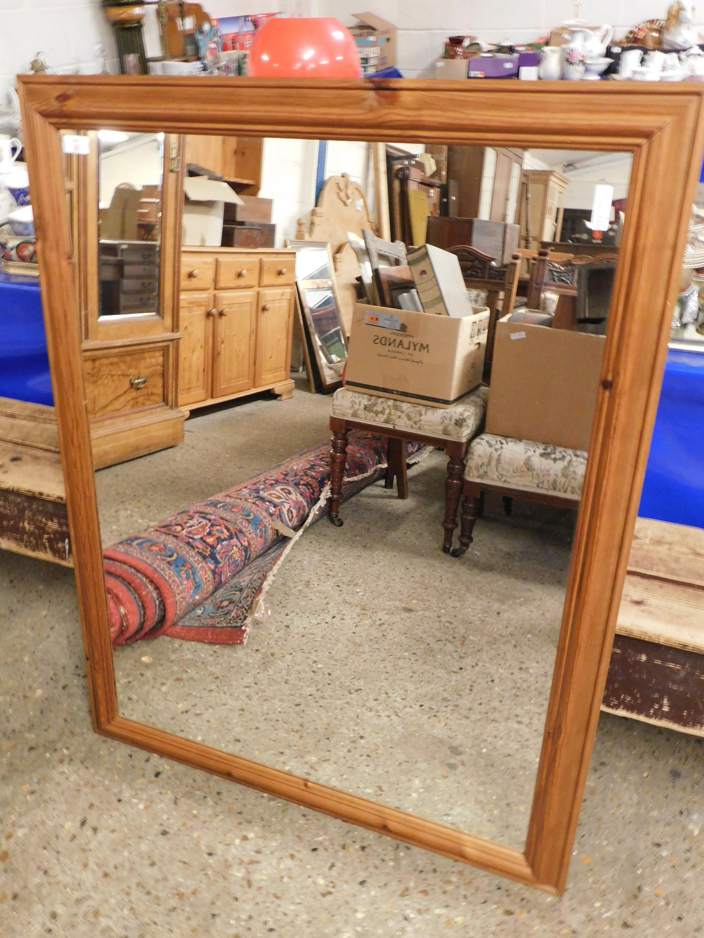 GOOD QUALITY RECTANGULAR PINE MIRROR