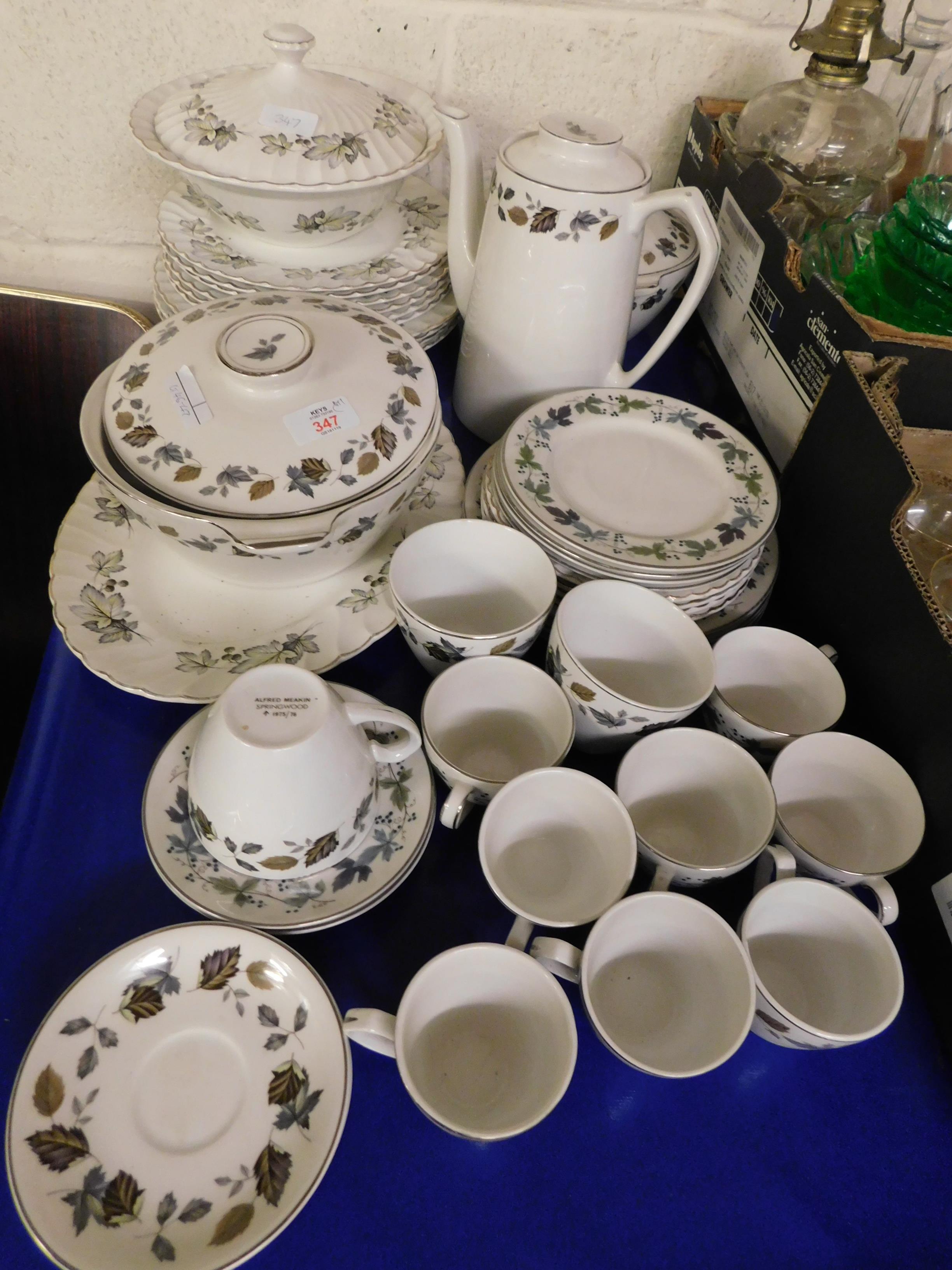 QUANTITY OF ALFRED MEAKIN SPRINGWOOD DINNER WARES ETC