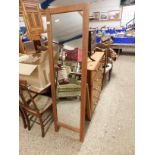 MAHOGANY FRAMED EASEL BACK DRESSING MIRROR