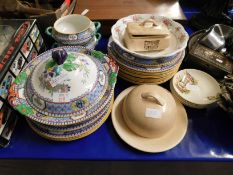 MINTON SET OF PLATES, TUREENS, DISHES ETC