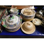 MINTON SET OF PLATES, TUREENS, DISHES ETC