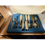 BOX CONTAINING MIXED STAINLESS STEEL CUTLERY