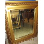 GILT FRAMED WALL HANGING MIRROR