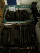 TWO BOXES OF MIXED MOULDING AND WOODWORKING PLANES