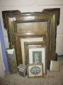 FOUR GOOD QUALITY EASTERN INLAID PICTURE FRAMES, BOXES ETC