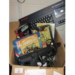 BOX CONTAINING ASSORTED SPECTRUM GAMES, SINCLAIR ZX PLUS TWO KEYBOARD ETC
