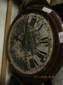 GOOD QUALITY DIAL CLOCK WITH SILVER JUBILEE 1910-35 TO DIAL (A/F)