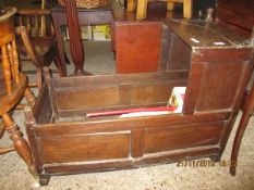 18TH CENTURY PANELLED ROCKING CRADLE