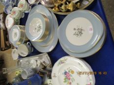 QUANTITY OF DOULTON ROSE ELEGANS DINNER WARES, PLATES ETC