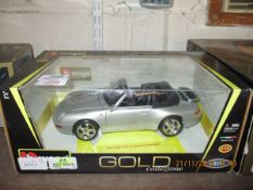 BURAGO GOLD COLLECTION MODEL OF A PORSCHE TOGETHER WITH A BURAGO GIFT COLLECTION