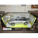 BURAGO GOLD COLLECTION MODEL OF A PORSCHE TOGETHER WITH A BURAGO GIFT COLLECTION