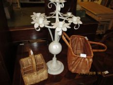 PAIR OF FRENCH INFLUENCED WALNUT BEDSIDE TABLES WITH TWO DRAWERS RAISED ON CABRIOLE LEGS (A/F)