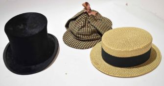 Late 19th century silk top hat, manufactured by Lincoln Bennett & Co, Burlington Gardens, Old Bond