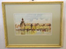 William Henry Ford, signed watercolour, Great Yarmouth, 15 x 23cm