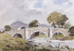 •AR James Fletcher-Watson, RI, RBA (1913-2004), "Yorkshire Bridge", watercolour, signed lower