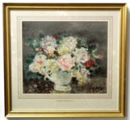 Margaret Fisher Prout, signed pencil and watercolour, Still Life study of flowers in a jug, 35 x