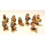 Group of eight Goebels figures (8)