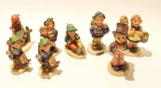 Group of eight Goebels figures (8)