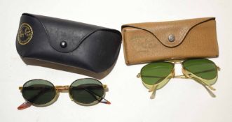 Pair of Rayban sunglasses and further Raybans, both in original case