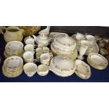 Extensive Wedgwood Mirabel pattern dinner service and tea set including ten dinner plates, bowls,