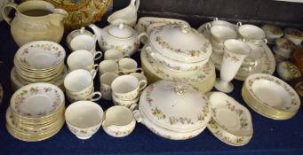 Extensive Wedgwood Mirabel pattern dinner service and tea set including ten dinner plates, bowls,