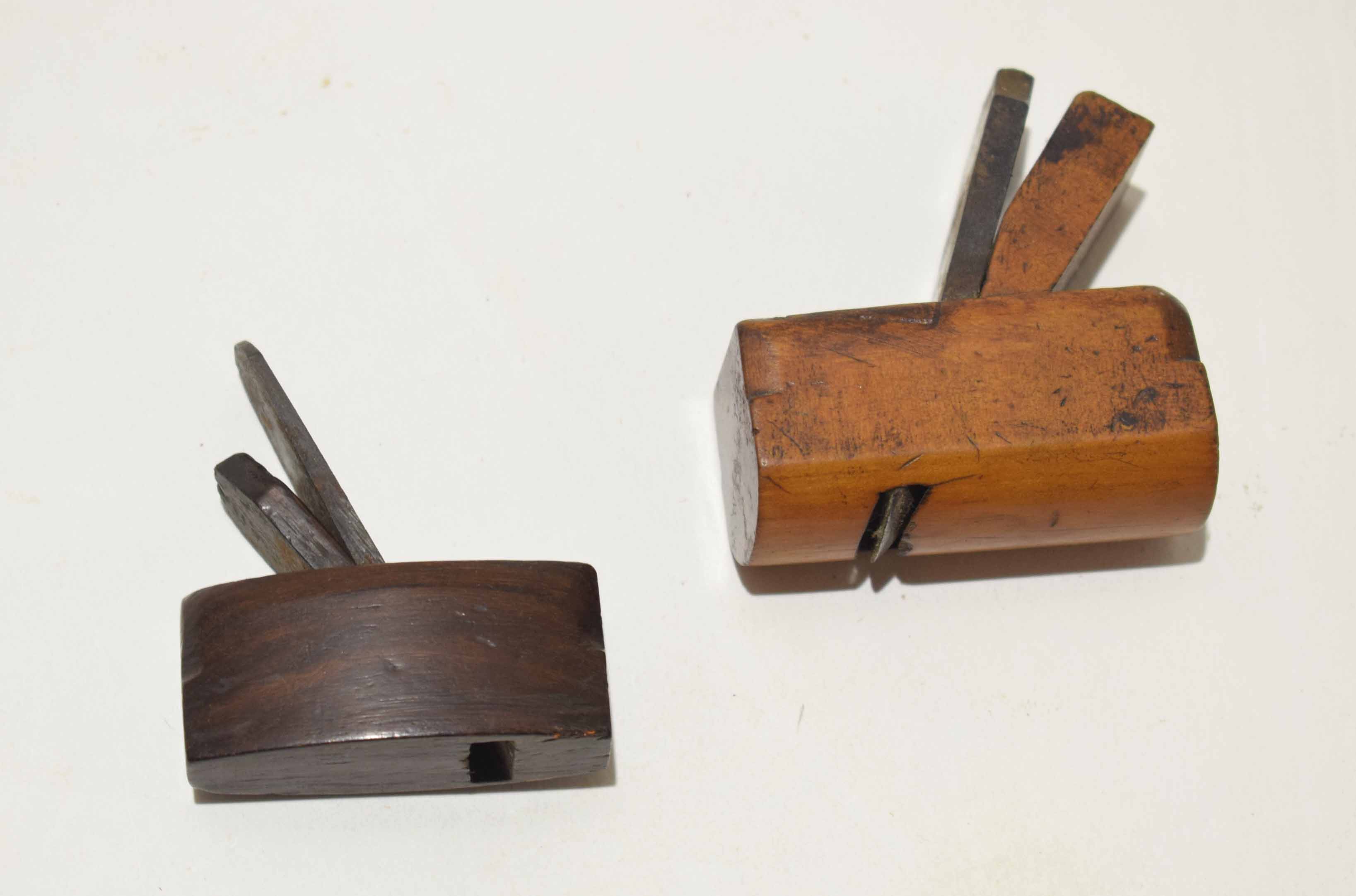 Two small wooden planes