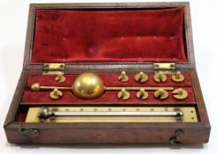 Cased thermometer and various other instruments