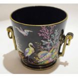 Late 19th century pottery jardiniere, possibly George Jones, with an aesthetic style shape and