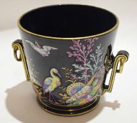 Late 19th century pottery jardiniere, possibly George Jones, with an aesthetic style shape and