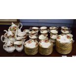 Extensive Royal Albert tea service comprising two tea pots, milk jug, sugar bowl and 24 cups,