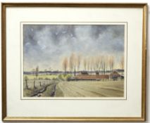 Peter Solly, signed watercolour, "Spring at Ingworth", 29 x 41cm