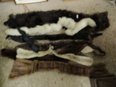 FOUR MIXED MINK STOLES