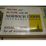 VINTAGE TIN “INSURE AND BE SURE” WITH THE NORWICH UNION INSURANCE GROUP