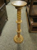 BEECHWOOD FRAMED TWISTED COLUMN PLANT STAND
