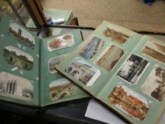 TWO ALBUMS OF VINTAGE POSTCARDS