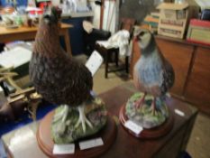 TWO BORDER FINE ART MODELS “RED GROUSE” AND “PARTRIDGE” (2)