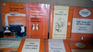 Books: 14 asstd orange Penguins