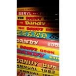 Childrens Annuals, inc Whoopee, Dandy, Cor, mainly 1970s/1980s (25 books)