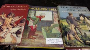 Books: Flower Fairies Autumn by C M Barker together with Golden Mill and The Joker and Jerry 1953,