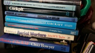 Military, aviation, large format. 22 books.