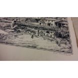 3 various Engravings of Buildings one signed