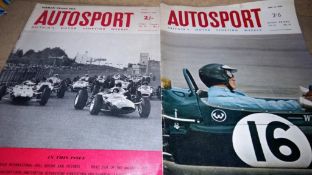Car/Motor interest: approximately 350 Autosport Magazines, dating from 1960s to 1990s.