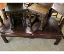 ORIENTAL LACQUERED TOP COFFEE TABLE OF RECTANGULAR FORM