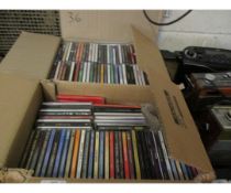 TWO BOXES OF MIXED CDS