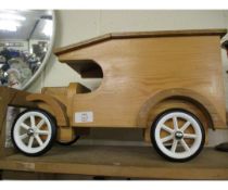 PINE FRAMED CHILD'S MODEL OF A COMMERCIAL VEHICLE