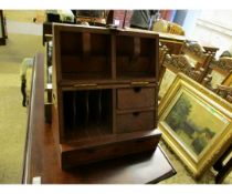 LEATHER TABLE TOP DESK SET